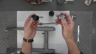 Swing Arm Bushing Removal amp Installation  Video 98 [upl. by Hannaoj638]