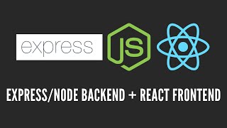 How to Create a ExpressNode  React Project  Node Backend  React Frontend [upl. by Leiuqeze]