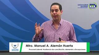 Procesal Laboral Audiencia de conciliación demanda y Excepciones [upl. by Emmeram]