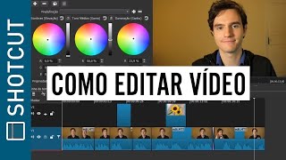 Como Editar vídeos com Editor Grátis Aula Fácil Para Iniciantes  Shotcut Parte 1 [upl. by Calandria]