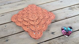 Point 3D Crochet pour Couverture Coussins quotLidiaCrochetTricotquot [upl. by Aillicsirp]