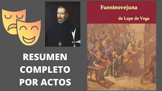 Resumen completo Fuenteovejuna de Lope de Vega Resumen por actos [upl. by Etyam]