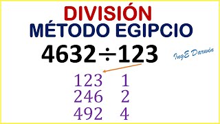 Método Egipcio para DIVIDIR sin Dividir  Ejemplos [upl. by Aehcim]