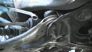 How to Remove a VW Lower Control Arm Wishbone [upl. by Oniliuqnart665]