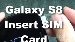 Samsung Galaxy S8 How to Insert  Remove SIM Card [upl. by Aicirtap623]