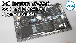 Dell Inspiron 1555105518 2021  SSD and RAM Upgrade Guide [upl. by Haem]