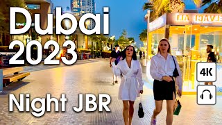 Dubai 🇦🇪 Night JBR  4K  Walking Tour [upl. by Eran]