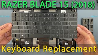 Razer Blade 15 2018 Advanced Keyboard Replacement [upl. by Langham715]